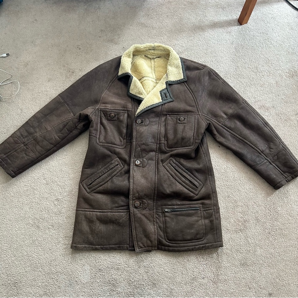 Werner Christ Vintage Lambskin And Shearling Coat